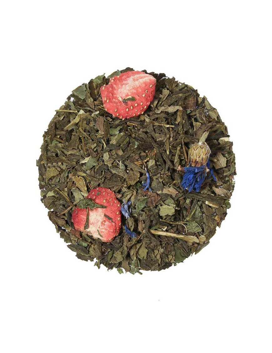 Loose Leaf Sencha Strawberry Mint Organic