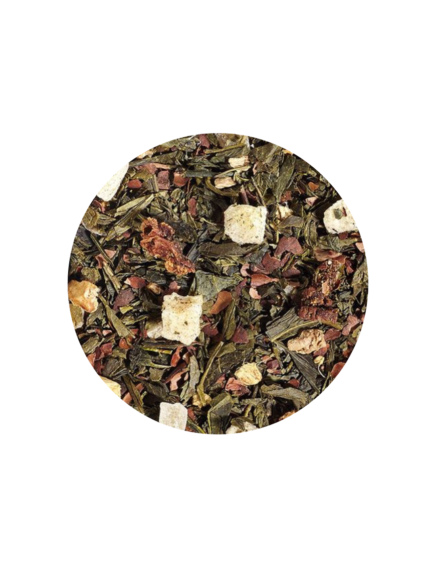 Loose Leaf Tea Sencha Chocolate Cake pear and ginger