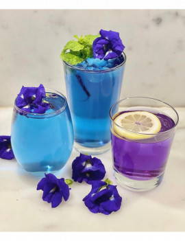 Blue butterfly pea lemonade