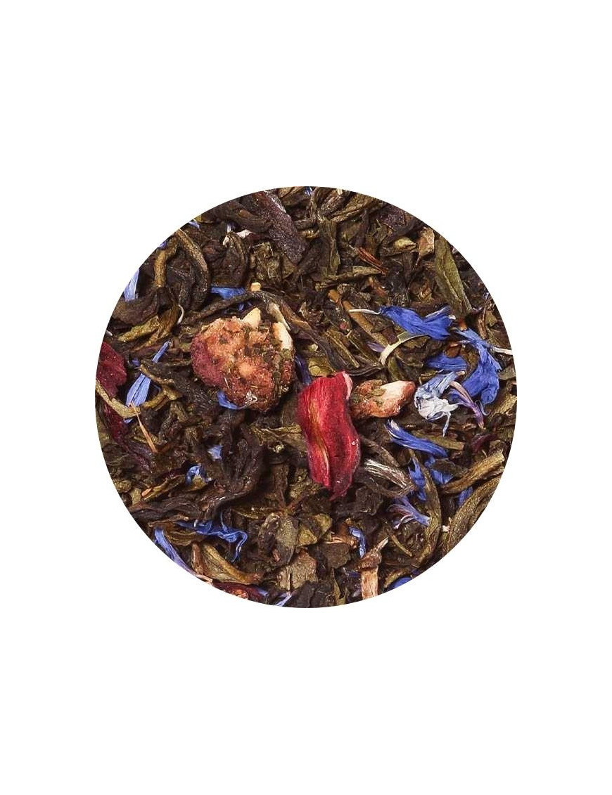 Loose leaf china oolong, sencha, white tea, hibiscus. Magic Melody