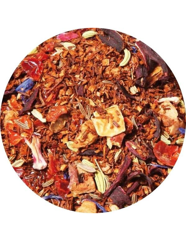 Loose leaf rooibos rose hip fennel blend Loose leaf rooibos rose hip fennel blend