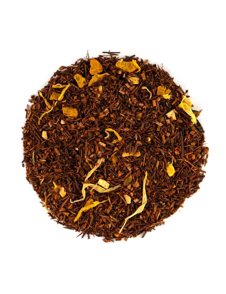 Loose Leaf Tea India meets South Africa, organic rooibos turmeric ginger