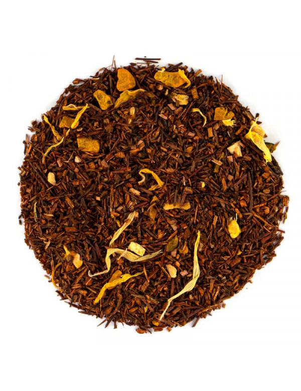 Loose Leaf Tea India meets South Africa, organic rooibos turmeric ginger