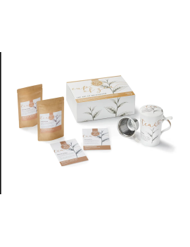 Cup of Zen gift set – Sencha Fukujyu, Genmaicha and the Iva bone china mug