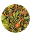 Loose leaf herbal tea used to soothe the stomach, organic