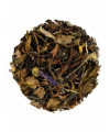 White organic loose leaf tea purple relax
